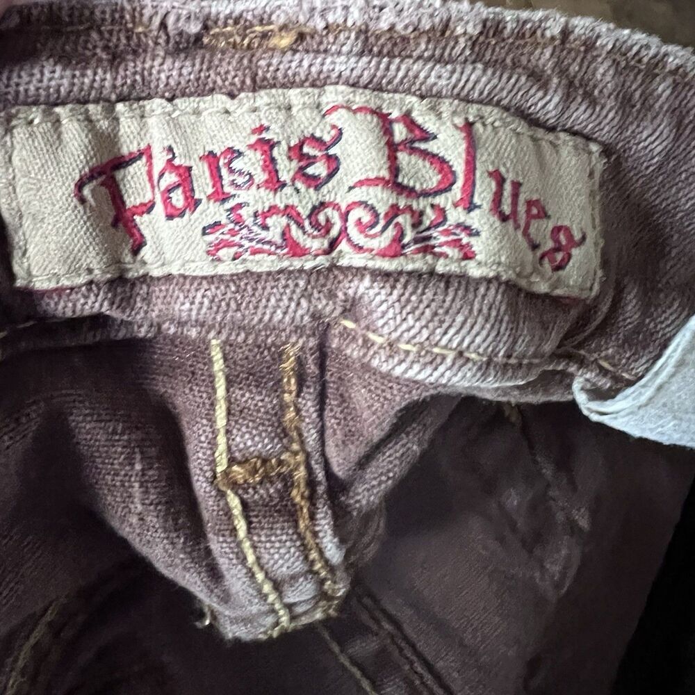 Paris Blues Y2K Brown Low Rise Bootcut Flare Jeans Pants Fade Juniors Size 5 - Picture 11 of 13
